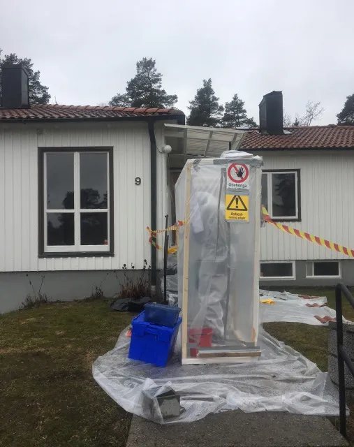 asbestsanering i villa