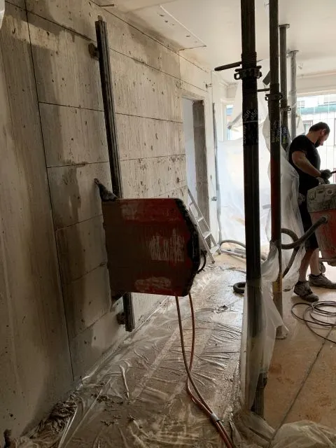sågning i betongvägg