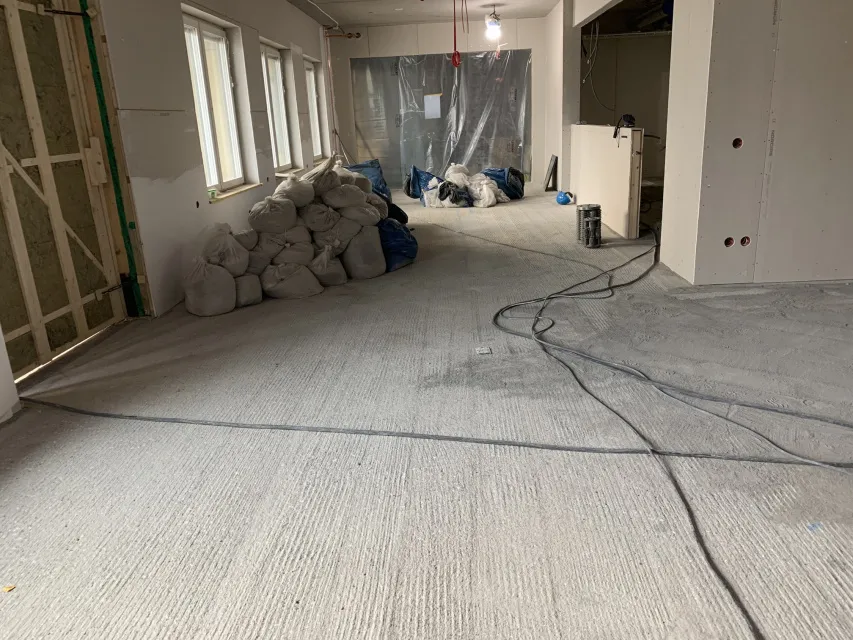 betongslipning i lokal