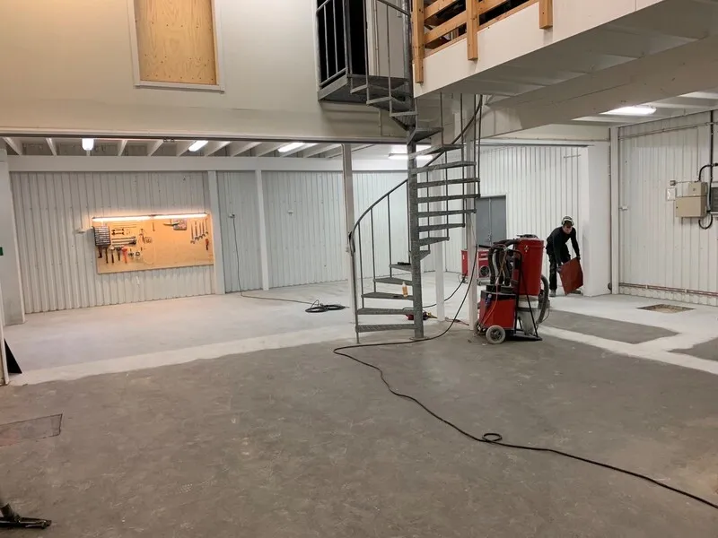 Slipning av betonggolv