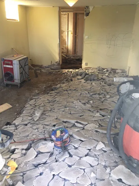 bilning av betonggolv
