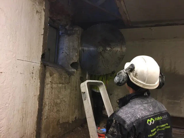 rivning och håltagning