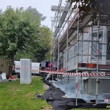 Sanering av eternitfasad