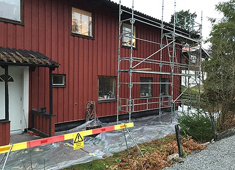 rivning av eternittak
