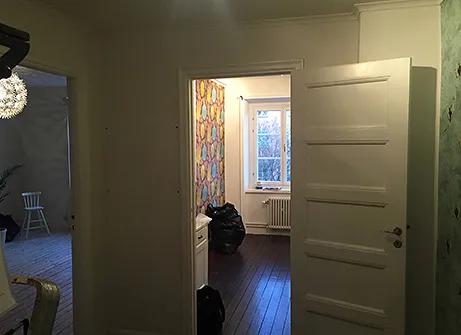Rivning inför renovering