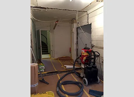 Sågning för ny dörröppning