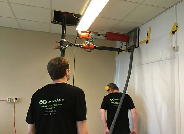 Håltagning för ventilationsdragning