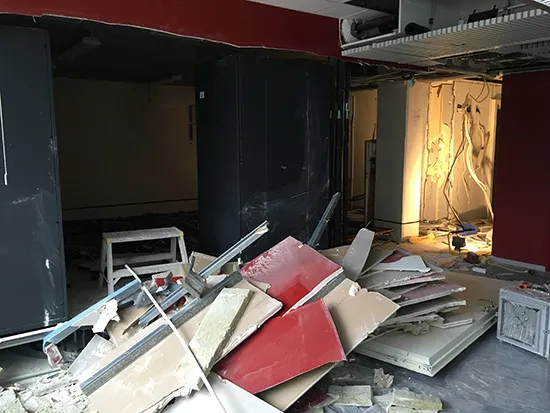 rivning av serverhall