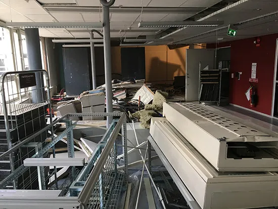 rivning av serverhall