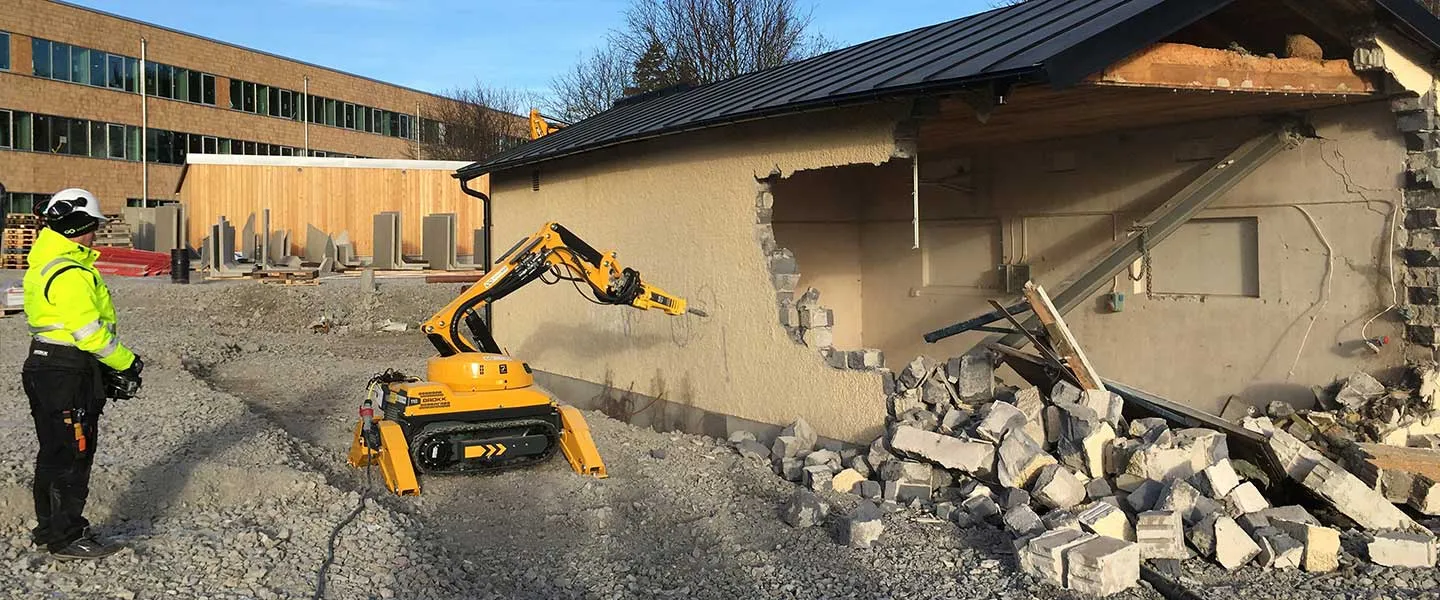 Rivning med rivningsrobot